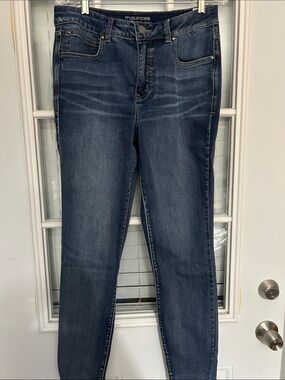 Maurices Indigo Skinny Jeans with Subtle Whiskering